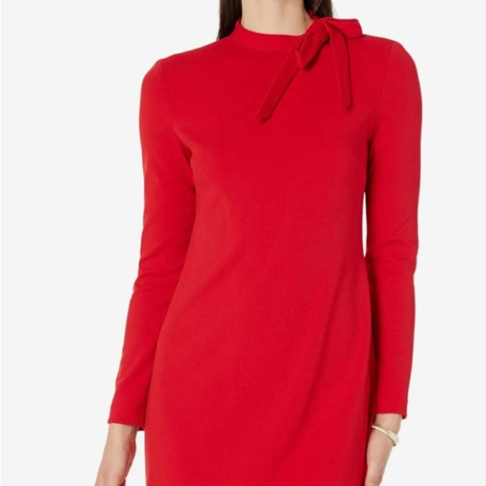 Calvin Klein Womens Red Bow dress. NEW with all tags. PERFECT HOLIDAY DRESS